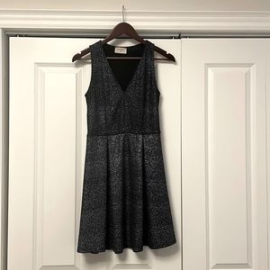 Metallic sparkly navy dress